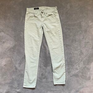 J.Crew the Toothpick Ankle Jeans Mint Green Women's Size 25